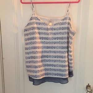 Cute loft tank top size large